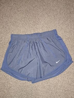 Nike Women’s Light Blue Athletic Shorts with Drawstring